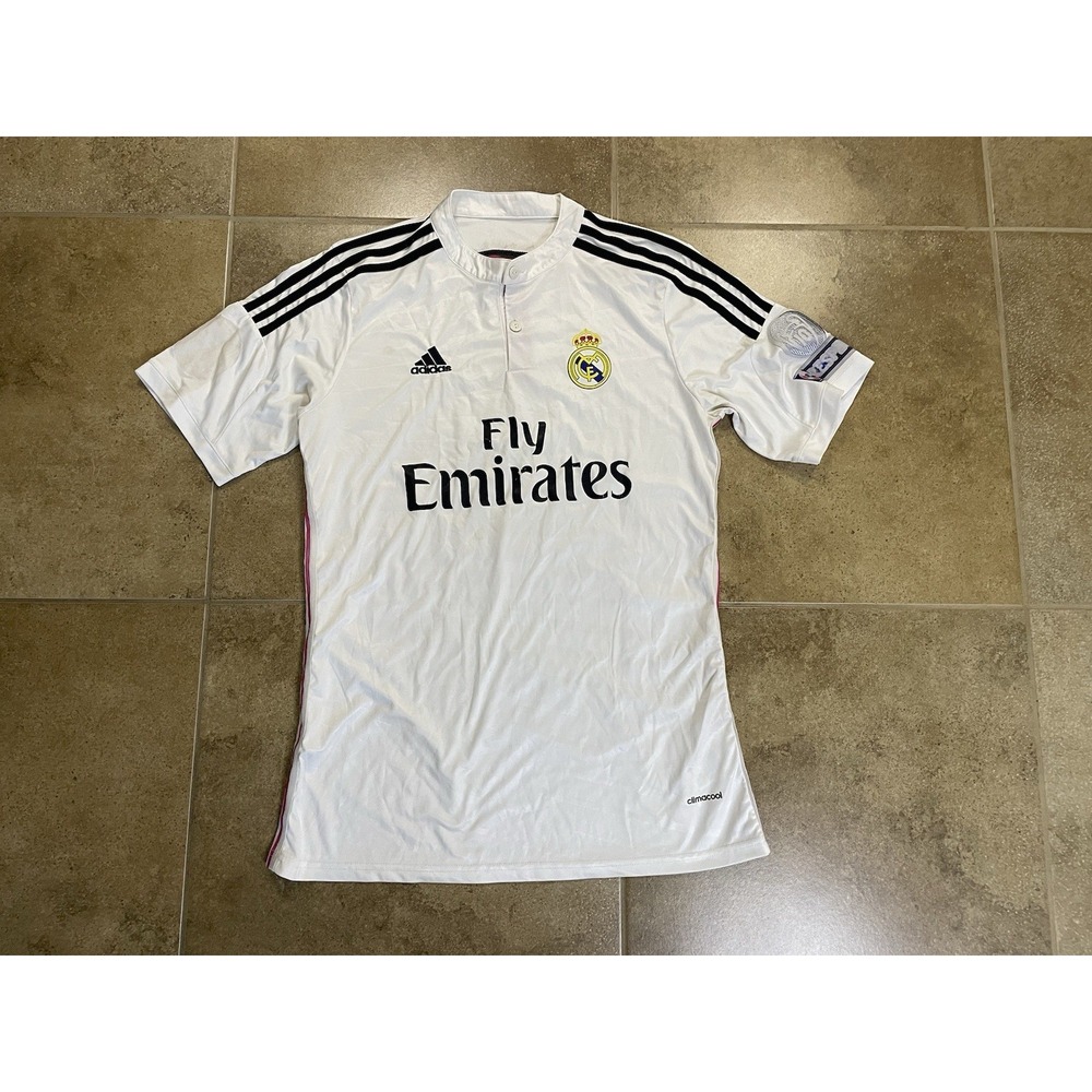 Adidas REAL MADRID 2014 2015 TONI KROOS #8 Mens Sz L FOOTBALL SOCCER SHIRT